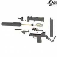 Mitraglietta elettrica mac-10 smg full set black jing gong (jg-0452)