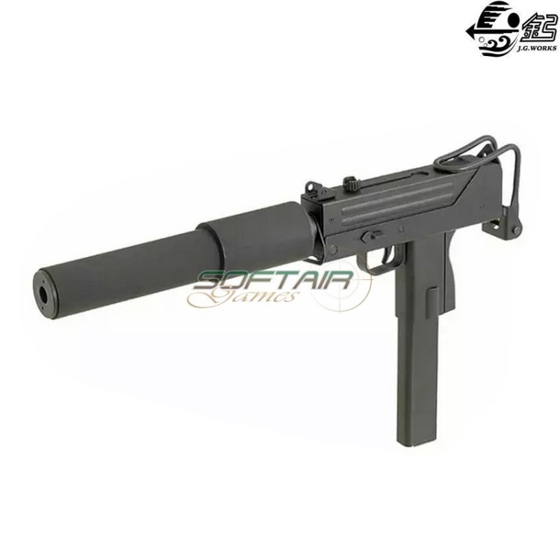 Mitraglietta elettrica mac-10 smg full set black jing gong (jg-0452)