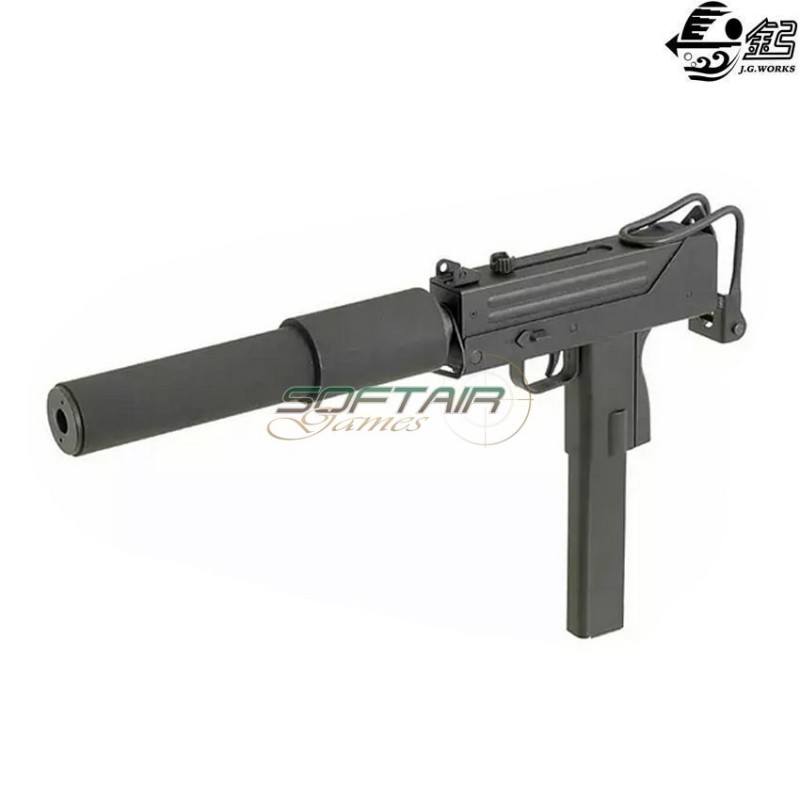 Submachine electric gun mac-10 smg full set black jing gong (jg-0452) -  Softair Games - ASG Softair San Marino