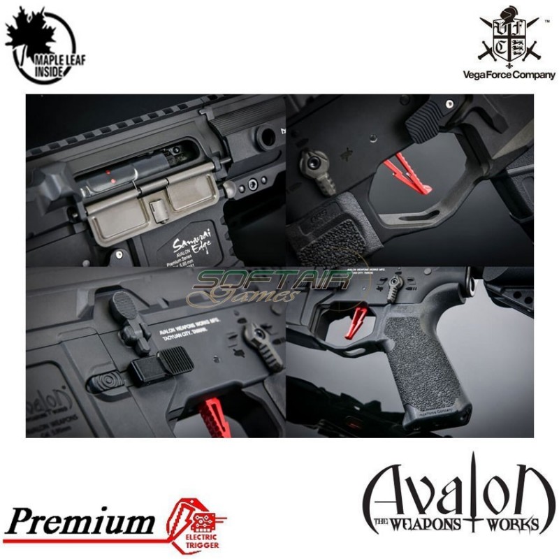 NEW 2021 Version electric rifle avalon premium samurai edge cqb black vfc (av1-m4edgsbk01)