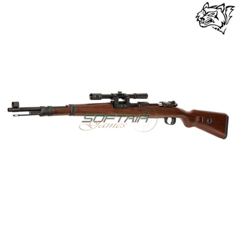 Fucile a molla c/ottica wwii kar 98k sniper snow wolf (sw-024809)