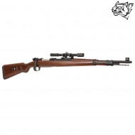 Spring rifle w/scope wwii kar 98k sniper snow wolf (sw-024809)