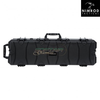 Rifle hard case 100cm black wave foam nimrod (nm-31646)
