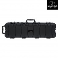 Rifle hard case 100cm black wave foam nimrod (nm-31646)