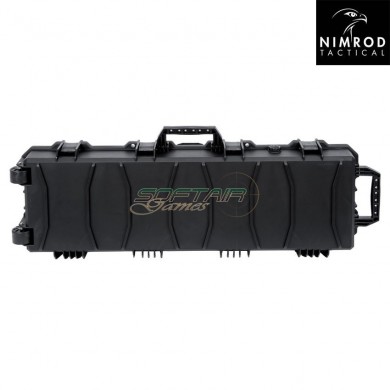 Rifle hard case 100cm black wave foam nimrod (nm-31646)