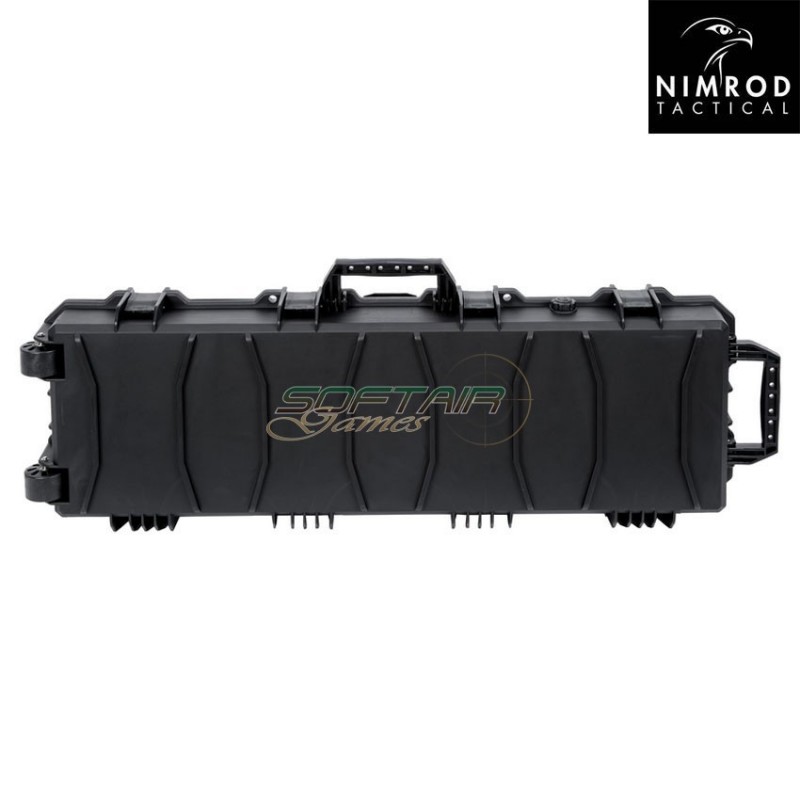 Rifle hard case 100cm black wave foam nimrod (nm-31646)