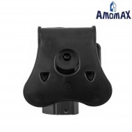 Rigid holster black for pistol CZ P-07/P-09 amomax (am-27400)