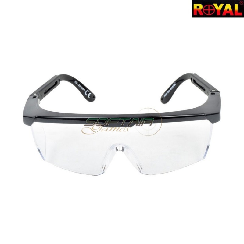 Tactical Simple Eyewear Black Frame & Clear Lense Royal (h606-b45)