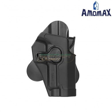 Rigid holster black for pistol we/kjw/tm P226 amomax (am-27392)