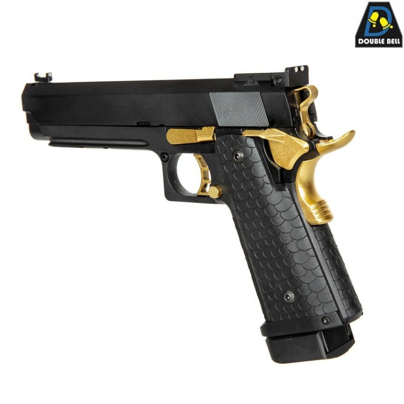 GAS gbb pistol mod.794 HI-CAPA 5.1 style blowback black & GOLD double bell (db-030173) GAS gbb pistol mod.794 HI-CAPA 5.1 style blowback black & GOLD double bell (db-030173)