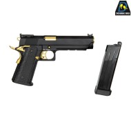 Pistola a GAS mod.794 HI-CAPA 5.1 style scarrellante black & GOLD double bell (db-030173)