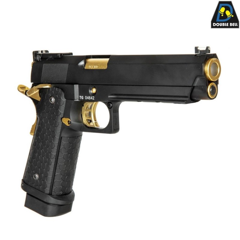 Pistola a GAS mod.794 HI-CAPA 5.1 style scarrellante black & GOLD double bell (db-030173)