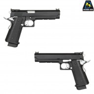 Pistola a GAS mod.795 HI-CAPA 5.1 style scarrellante black & SILVER double bell (db-030174) Pistola a GAS mod.795 HI-CAPA 5.1 style scarrellante black & SILVER double bell (db-030174)