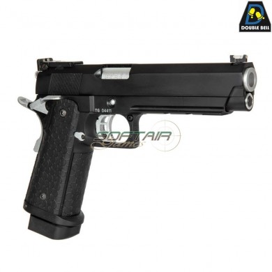 Pistola a GAS mod.795 HI-CAPA 5.1 style scarrellante black & SILVER double bell (db-030174)