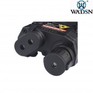 Peq15 la5 black red laser & led flashlight wadsn (wdx001-bk)
