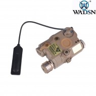 Peq15 la5 dark earth red laser & led flashlight wadsn (wdx001-de)