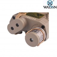Peq15 la5 dark earth laser rosso & torcia led wadsn (wdx001-de)