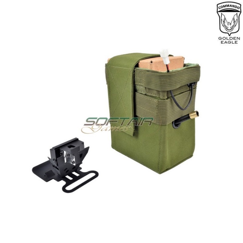 Electric magazine olive drab 4000bb for series m240 golden eagle (ge-m-240)