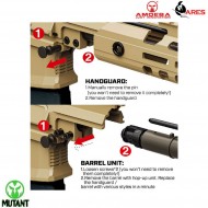 Fucile elettrico AMM5 dark earth mutant amoeba ares (ar-mut5t)