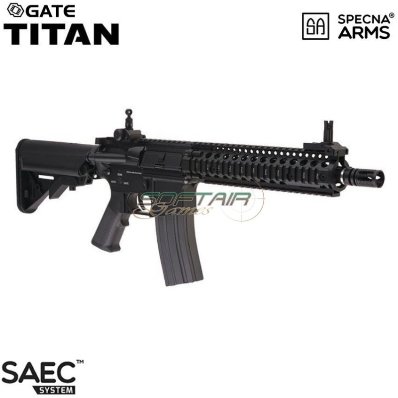 Fucile Elettrico Titan GATE SA-A03 MK18 mod I black Saec™ System Specna Arms® (spe-01-029428)