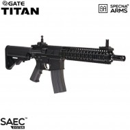 Electric Rifle Titan GATE SA-A03 MK18 mod I black Saec™ System Specna Arms® (spe-01-029428)