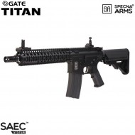 Fucile Elettrico Titan GATE SA-A03 MK18 mod I black Saec™ System Specna Arms® (spe-01-029428)