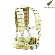 Load Bearing Belt With Harness Coyote Tan Defcon 5 (d5-2029-ct) Load Bearing Belt With Harness Coyote Tan Defcon 5 (d5-2029-ct)