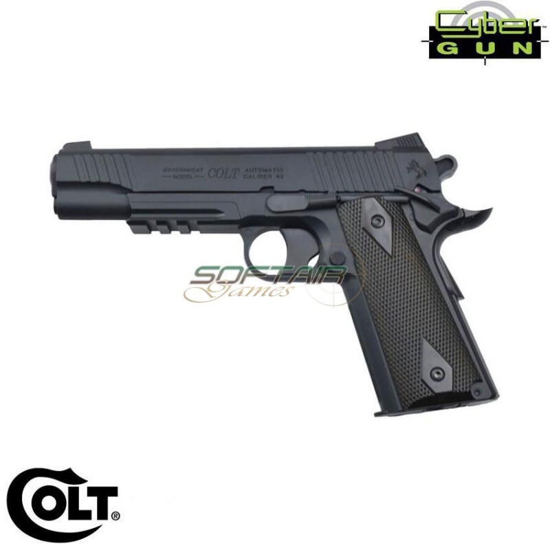 CO2 pistol 1911 black fixed barrel colt cybergun (180314)