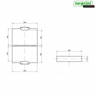 Valigia Rigida Per Pistola Nera Cm 29x18.5x7.5 Negrini (2026sec-bk)