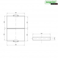 Valigia Rigida utility Nera Cm 36x25x11.6 Negrini (2020-bk)