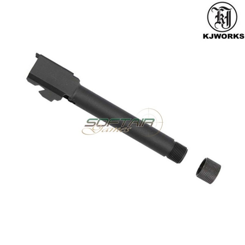 Metal threaded Outer Barrel part-15 for kp13/kp17/kp18 Black Kjworks (kjw-507002)