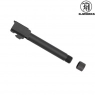 Metal threaded Outer Barrel part-15 for kp13/kp17/kp18 Black Kjworks (kjw-507002)