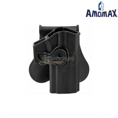Fondina rigida black per pistola sig sauer P320 m17/m18 amomax (am-150c78015/28961)