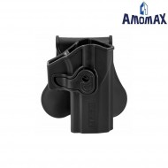 Rigid holster black for pistol sig sauer P320 m17/m18 amomax (am-150c78015/28961)