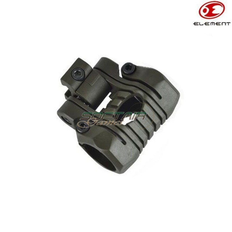 Mount 5 Posizioni Laser/torcia Olive Drab 1" Element (el-ot0424-od) Mount 5 Posizioni Laser/torcia Olive Drab 1" Element (el-ot0424-od)