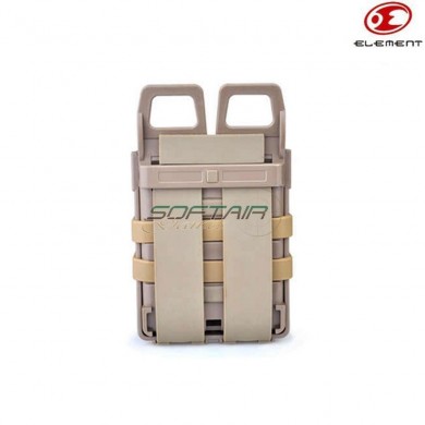 Coppia tasca rigida 5.56mm M4 tan element (el-ex355t)