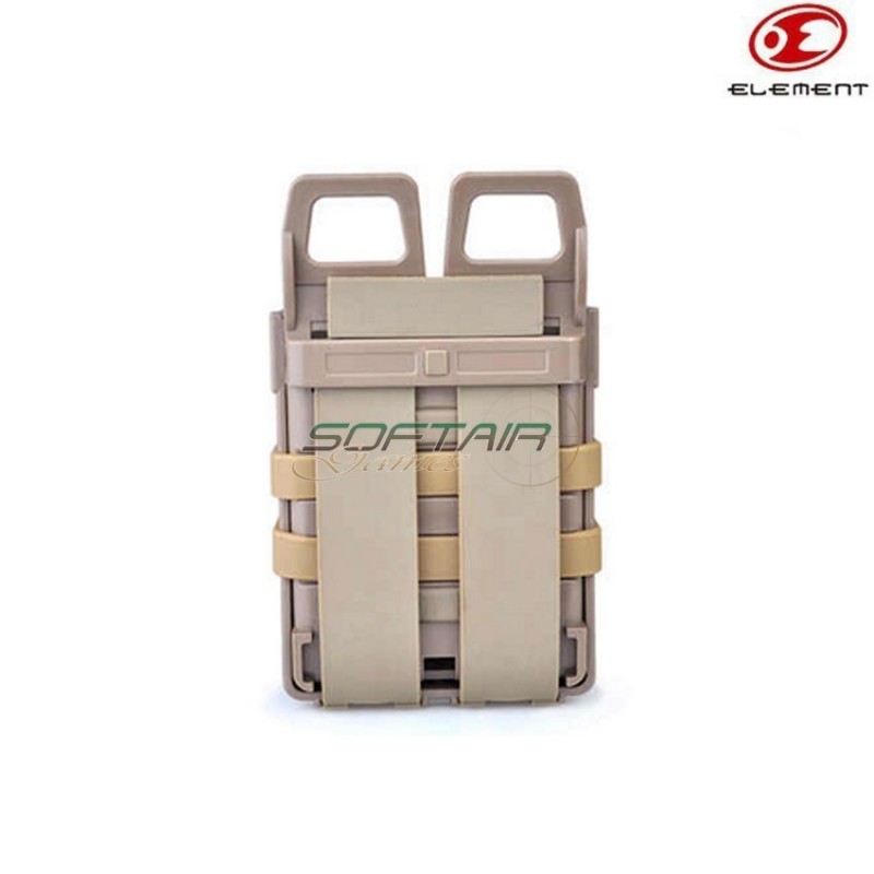 Coppia tasca rigida 5.56mm M4 tan element (el-ex355t)