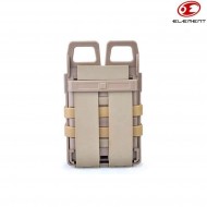 Coppia tasca rigida 5.56mm M4 tan element (el-ex355t)