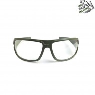 Shooting glasses olive drab clear lens frog industries® (fi-3567-od)