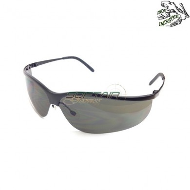 Tactical black glasses 3 lens frog industries® (fi-3558-bk)