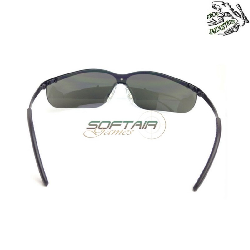 Tactical black glasses 3 lens frog industries® (fi-3558-bk)