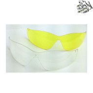 Tactical black glasses 3 lens frog industries® (fi-3558-bk)