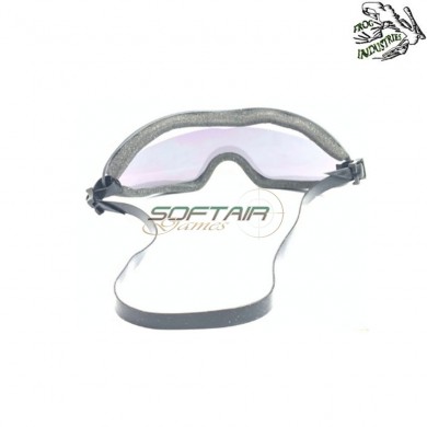 Occhiale safety black lente smoke frog industries® (fi-4000s-bk)