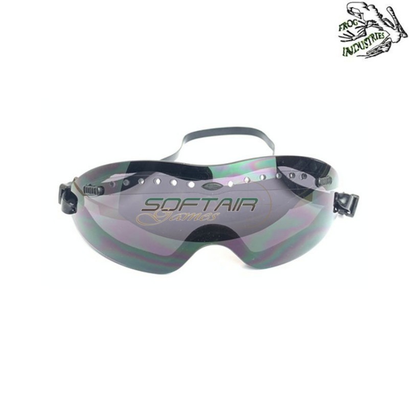 Safety glasses black smoke lens frog industries® (fi-4000s-bk)