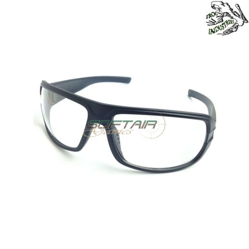 Shooting glasses black clear lens frog industries® (fi-3568-bk) Shooting glasses black clear lens frog industries® (fi-3568-bk)