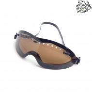 Occhiale safety black lente brown frog industries® (fi-4000b-bk)