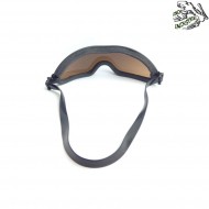Safety glasses black brown lens frog industries® (fi-4000b-bk)