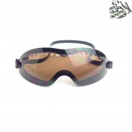 Occhiale safety black lente brown frog industries® (fi-4000b-bk)