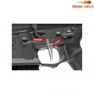 Custom black adjustable trigger for EFCS M4 ares amoeba prometheus (pr-167545)