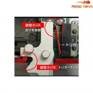 Custom silver adjustable trigger for EFCS M4 ares amoeba prometheus (pr-167552)